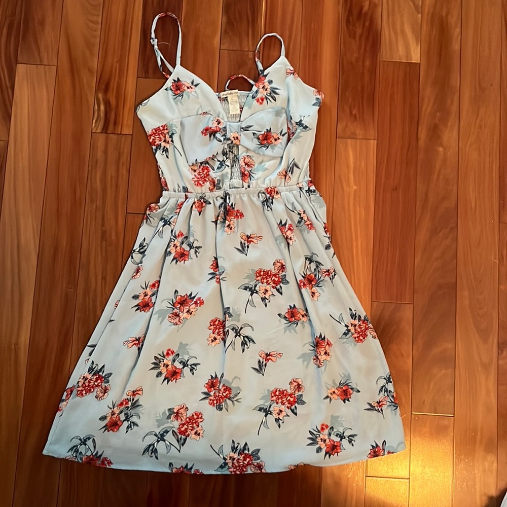 Charlotte Russe blue flower dress